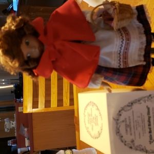 NIB 1988 Little Red Riding Hood Porcelain Doll by Dianna Effner